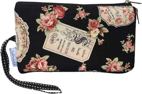 Tainada Women Phone Wristlet Clutch Dual Zippered Wallet Purse Pouch Bag for iPhone 15 Pro Max, 15 Plus, Samsung S23+ in Kuwait