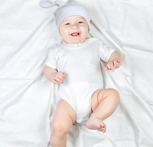 Jastore 8 PCS Baby Newborn Hats Set Knot Beanie Hats Soft for Infant Baby Girls Boys Caps 0-6 Months in Saudi Arabia