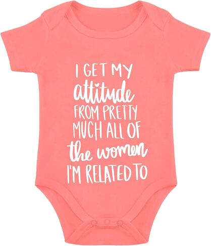 I Get My Attitude From All The Women Baby Bodysuit Great Aunt Grandma Baby Bodysuit Funny Baby Girl Romper in Saudi Arabia