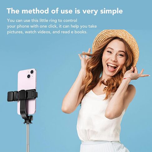 Tiktok Remote Control for Mobile Phone, Ring Finger Scroller Remote, Ebook Scrolling Ring Page Turner, Camera Remote Shutter, Support a Variety of APPs (Black) in Saudi Arabia