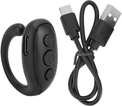 Tiktok Remote Control for Mobile Phone, Ring Finger Scroller Remote, Ebook Scrolling Ring Page Turner, Camera Remote Shutter, Support a Variety of APPs (Black) in Saudi Arabia