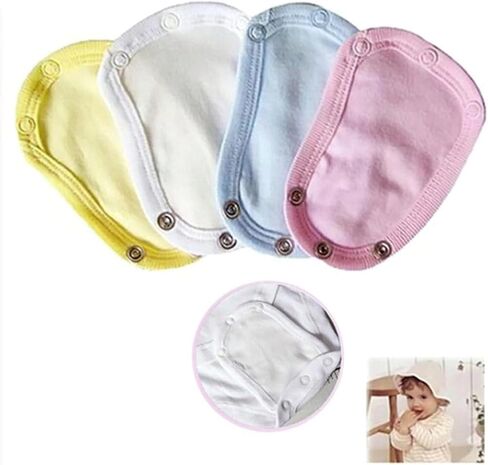 5 Pcs Baby Jumpsuit Diaper Infant Romper Length Extender Bodysuit Snap Button Extended Diaper for Triangle Crotch Clothing in Saudi Arabia