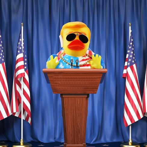 Large Donald Trump Rubber Duck, 3.5 inch Trump Duck for Jeep Ducking with Sunglasses and Necklace, Jeep Duck Bath Toy for Trump Election, Trump 2024 Gifts for Kids Adults Car Dashboard Decorations in Saudi Arabia