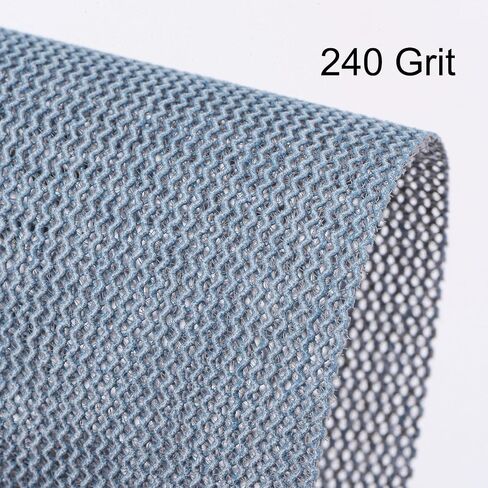 HARFINGTON 15pcs Mesh Sanding Sheets 240 Grits 3" x 4" Ceramic Abrasive Wet Dry Sandpaper Dust-Free Hook and Loop Abrasive Pads for Car Woodworking Metal Polishing & Grinding in Saudi Arabia
