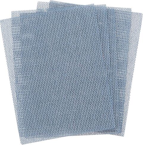 HARFINGTON 15pcs Mesh Sanding Sheets 240 Grits 3" x 4" Ceramic Abrasive Wet Dry Sandpaper Dust-Free Hook and Loop Abrasive Pads for Car Woodworking Metal Polishing & Grinding in Saudi Arabia