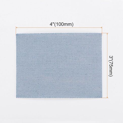 HARFINGTON 15pcs Mesh Sanding Sheets 240 Grits 3" x 4" Ceramic Abrasive Wet Dry Sandpaper Dust-Free Hook and Loop Abrasive Pads for Car Woodworking Metal Polishing & Grinding in Saudi Arabia