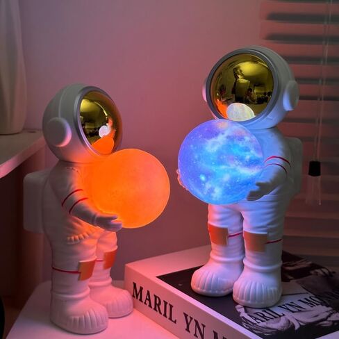 Moon Lamp for Kids, Astronaut Light with 6 Color,Space Buddy Bluetooth Speaker,Perfect for Bedroom Decor,Nursery and Space-Themed Parties,Ideal Birthday Gift (Galaxy Light) in Saudi Arabia