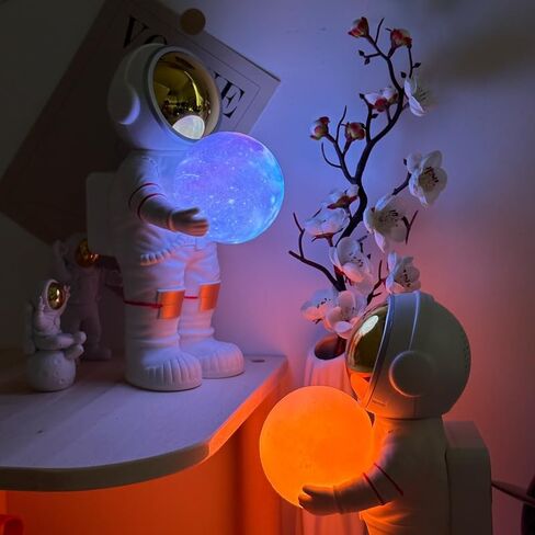Moon Lamp for Kids, Astronaut Light with 6 Color,Space Buddy Bluetooth Speaker,Perfect for Bedroom Decor,Nursery and Space-Themed Parties,Ideal Birthday Gift (Galaxy Light) in Saudi Arabia