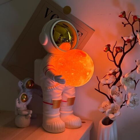 Moon Lamp for Kids, Astronaut Light with 6 Color,Space Buddy Bluetooth Speaker,Perfect for Bedroom Decor,Nursery and Space-Themed Parties,Ideal Birthday Gift (Galaxy Light) in Saudi Arabia