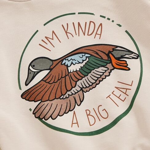 Duck Hunting Baby Clothes Long Sleeve Mallard Duck Sweatshirt and Jogger Pants Set Toddler Boy Fall Winter Clothes in Saudi Arabia