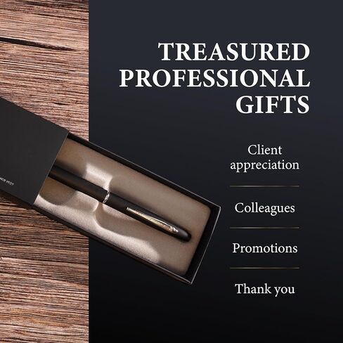 قلم ملتوي رفيع معدني فاخر من جارلاند - أملس وأنيق بلمسة نهائية غير لامعة، إكسسوار مثالي للمكتب التنفيذي والعملاء والمهنيين، يتضمن صندوق هدايا، صنع في الولايات المتحدة الأمريكية، قابل لإعادة الملء - أزرق غير لامع/ذهبي in Kuwait