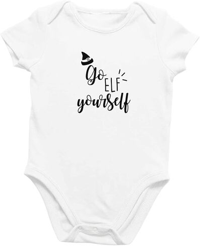 Printique Organic GOTS Certified Baby Onesie Unisex Bodysuit 0-18 months - Funny Christmas Holiday in Saudi Arabia