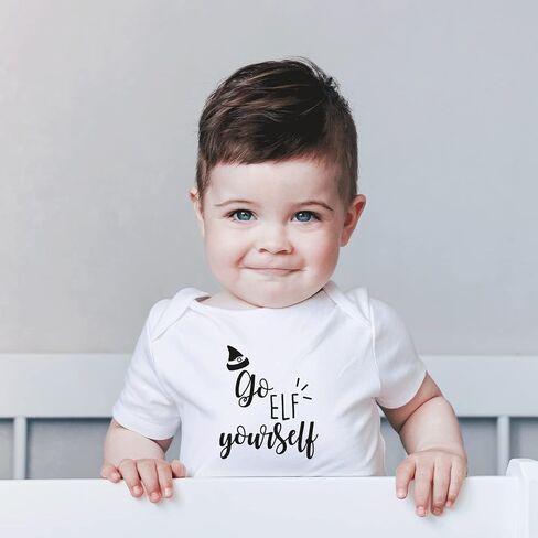 Printique Organic GOTS Certified Baby Onesie Unisex Bodysuit 0-18 months - Funny Christmas Holiday in Saudi Arabia
