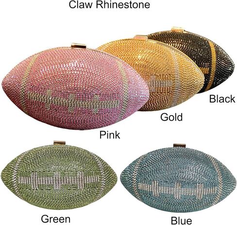 حقيبة كتف كروسبودي للنساء على شكل كرة قدم للرجبي، حقيبة يد من جلد البولي يوريثان، محفظة كرة قدم فريدة من نوعها in Kuwait