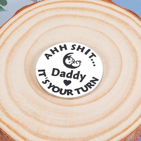 GGOJAGST Baby Stocking Stuffers, Baby Shower Gifts Baby Pregnancy Announcement Gifts for New Dad&Mom Pregnancy Baby Gifts, AHH Shit It's You Turn, Pregnancy Announcement Gifts in Saudi Arabia
