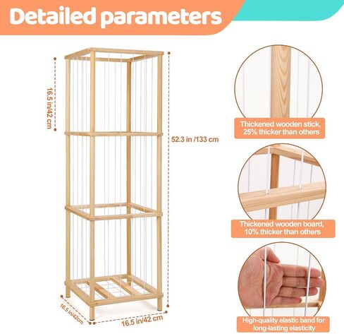 ACEPRUT Wood Stuffed Animal Storage Holder with Storage Basket, Space Save Three Tier Vertical Large Stuffed Animal Zoo Organizer for Playroom Bedroom, Toy Storage Birthday Gifts for Kids in Saudi Arabia