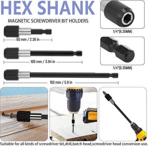 22pcs Flexible Drill Bit Extension Set Tool,105° Right Angle Drill Attachment Kit, Universal Impact Driver Adapter, Hex Shank Drill Bit Rotatable Joint Socket 1/4 3/8 1/2", Bendable Holder Screwdriver in Saudi Arabia