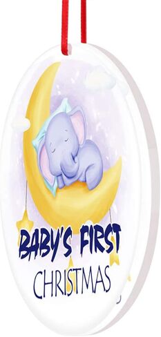 FaCraft Baby's First Christmas Ornaments 2022,1st Babys First Christmas Ornament,Babies First Ornaments Gift for New Baby Parents Baby Boy Girl in Saudi Arabia