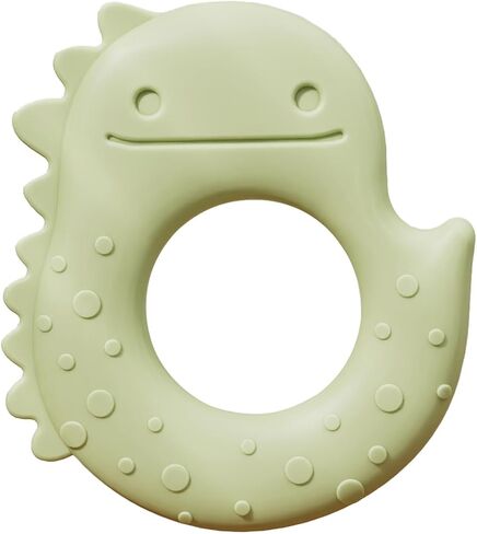 Baby Teething Toys for Babies 0-6 Months, Baby Teethers for Babies 3-6 6-12 Months Silicone Baby Chew Toys Gifts for Must Haves, BPA Free Dinosaur in Saudi Arabia