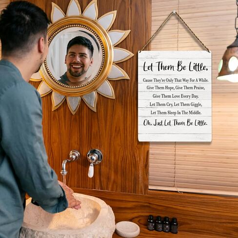 Bible Verse Wall Decor Wood Sign, Scripture Wall Art, Christian Prayer Room Decor, Jesus Loves Me This I Know, Boho Wall Art Decor for Farmhouse Home Nursery Playroom Kids Room Bedroom, 8x10 Inches in Kuwait