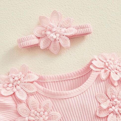 Newborn Baby Girl Clothes Boho Lace Rompers Dress Floral Half First 1st Birthday Newborn Photography Outfits in Saudi Arabia
