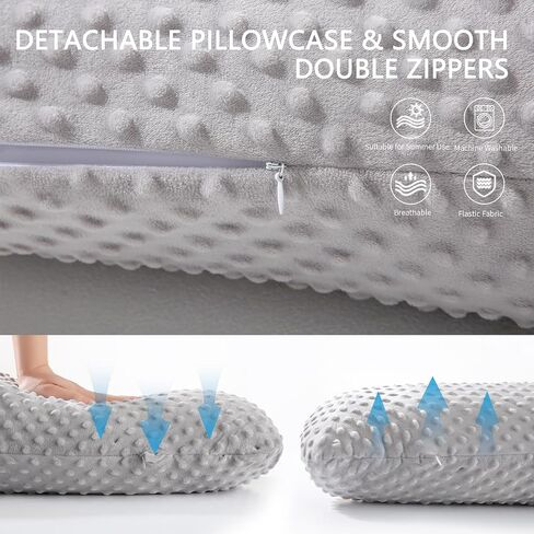 Lightweight Pregnancy Pillow Soft Maternity Full Body Pillow, Long J-Shaped Pillow for Sleeping on The Side, Breathable Bean-Shaped Cover in Saudi Arabia