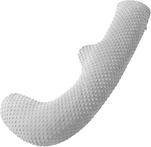 Lightweight Pregnancy Pillow Soft Maternity Full Body Pillow, Long J-Shaped Pillow for Sleeping on The Side, Breathable Bean-Shaped Cover in Saudi Arabia