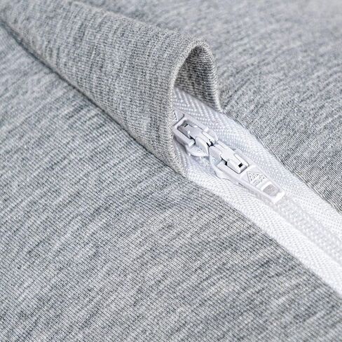 غطاء وسادة الحمل AngQi، غطاء وسادة للجسم على شكل حرف L، غطاء وسادة جيرسي بديل، رمادي in Kuwait