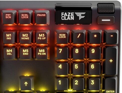 SteelSeries Apex 7 - لوحة مفاتيح ميكانيكية للألعاب - شاشة Oled الذكية - مفاتيح بنية - تخطيط Qwerty الأمريكي (الولايات المتحدة) (PS4) in Kuwait