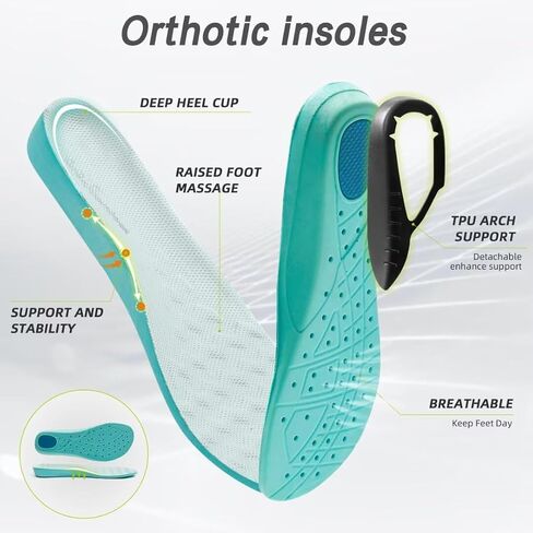 OrthoComfoot Women's Orthopedic Diabetic Wide Walking Shoes: Comfortable Casual Arch Support Plantar Fasciitis Fashion Sneakers, Work Tennis Orthotic High Arch Swollen Feet Shoes for Foot Heel Pain in Saudi Arabia