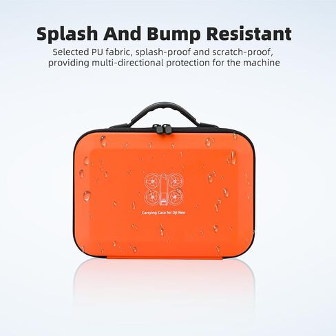 Carrying Case for DJI Neo, PU Portable Protective Storage Bag with Shoulder for DJI Neo Fly More Combo Accessories, for RC-N3 Remote Controller Drone Battery Charging Hub(Grey) in Saudi Arabia