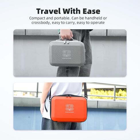 Carrying Case for DJI Neo, PU Portable Protective Storage Bag with Shoulder for DJI Neo Fly More Combo Accessories, for RC-N3 Remote Controller Drone Battery Charging Hub(Grey) in Saudi Arabia