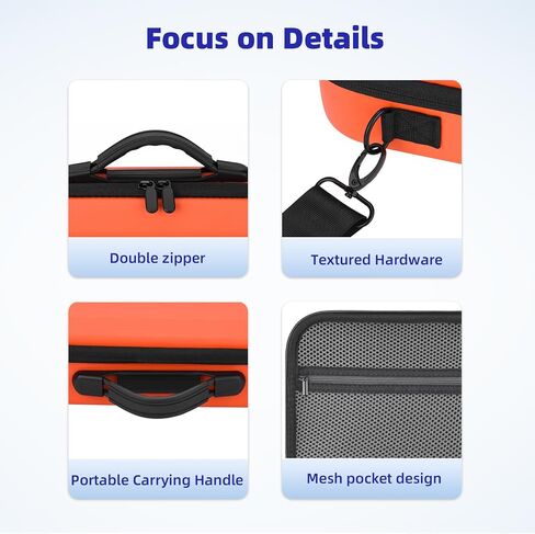 Carrying Case for DJI Neo, PU Portable Protective Storage Bag with Shoulder for DJI Neo Fly More Combo Accessories, for RC-N3 Remote Controller Drone Battery Charging Hub(Grey) in Saudi Arabia