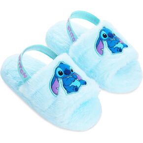 Disney Stitch Women's Fluffy Slippers, Comfy Mule House Shoes - Gifts for Women