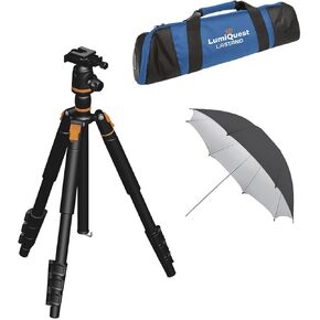 LumiQuest LASTAND Tall Tripod for Camera, 84-Inches, Quick-Connect Feature, Lightweight Tripod for Camera, Compact Tripod 22-Inches for Travel, Professional Tripod, Travel Tripod Tall, Tripode Camera