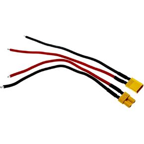 2-Pack XT30 Connectors Plugs Male & Female,16AWG Silicone Wire (5.91 in),with Heat Shrink,weldable for RC Car/Boat/LiPo Battery