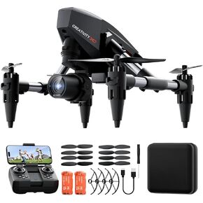Drone with Camera for Beginners Kids, Remote Control Quadcopter with FPV Live Video, Gestures Selfie, Altitude Hold, One Key Take Off/Landing, 3D Flips, Headless Mode, Toys Gifts