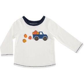 Mud Pie Baby Boys' Holiday Applique Long Sleeve T-Shirt