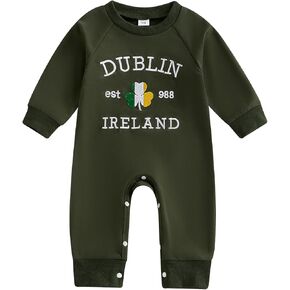 My First Christmas Baby Girl Boy Outfit Santa Long Sleeve One Piece Romper Newborn Infant Fall Winter Clothes
