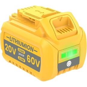 POWTREE 9.0Ah DCB609 Battery Replacement for Dewalt 20V/60V Battery Lithium MAX XR DCB606 DCB609 DCB206 DCB204 DCB180 DCB200 Cordless Tools Compatible with DeWalt 20/60v Battery Chargers