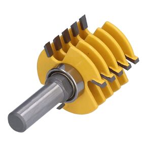 1/2in Shank Cutter Tool, Finger Joint Router Bit 1-7/8in Head Wear Resistant CNC Tools High Hardness Alloy Blade for Milling Machines