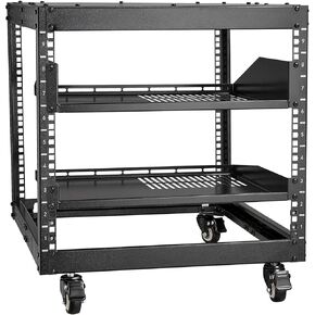 VEVOR 9U Server Rack,Wall Mount Network Rack for 19 Inch IT Equipment, Open Frame Rack for AV & Server Equipment, 18'' Deep 150 lbs Max Load Capacity 9U Rack