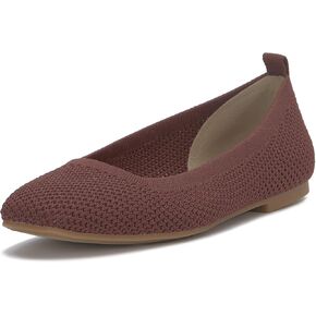 Lucky Brand Women's DANERIC Ballet Flat, Brownstone, 9