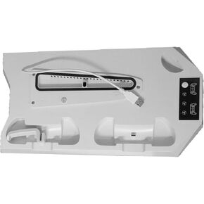 Cooling Stand for PS5/PS5 Slim, Charging Station for PlayStation 5 Console, Dual Controller Charger, Turbofan with 3-Level Adjustable Cooling, 3 USB Hubs & Headset Holder (White)