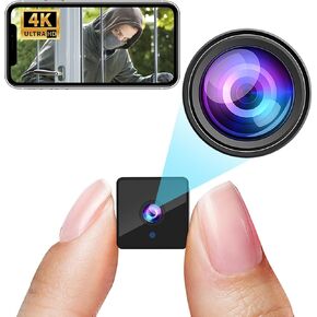 4K Wireless WiFi Camera,1800mAh Battery,Upgrade 4K Outdoor Wireless Baby Monitor Home Security Camera Tiny Office Secret Surveillance Cams with Video Recording AI Human Detection Auto Night Vision
