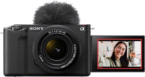 Sony ZV-E1 Mirrorless Full Frame Vlog Camera Body with FE 28-60mm F4-5.6 Zoom Lens ILCZV-E1L/B Black Bundle with Deco Gear Case + Tripod + Extra Battery, Dual Charger, 128GB Card and Accessories Kit in Saudi Arabia