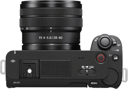 Sony ZV-E1 Mirrorless Full Frame Vlog Camera Body with FE 28-60mm F4-5.6 Zoom Lens ILCZV-E1L/B Black Bundle with Deco Gear Case + Tripod + Extra Battery, Dual Charger, 128GB Card and Accessories Kit in Saudi Arabia