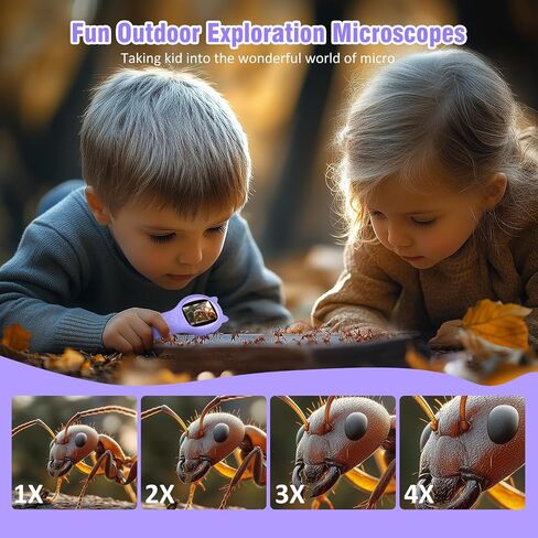 Kids Microscope Handheld Microscope for Kids,SETFLAGS Mini Digital Microscope for Kids,Educational Science Toys with 2 Inches 1080P Screen,Christmas Birthday Gifts for Age 3 4 5 6 7 8 Girls Boys in Saudi Arabia