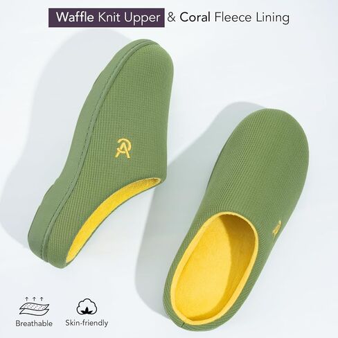 VeraCosy Women's Two-Tone Slippers Soft Comfy Knit Memory Foam Non-slip Indoor House Shoes in Saudi Arabia