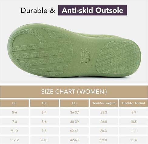 VeraCosy Women's Two-Tone Slippers Soft Comfy Knit Memory Foam Non-slip Indoor House Shoes in Saudi Arabia